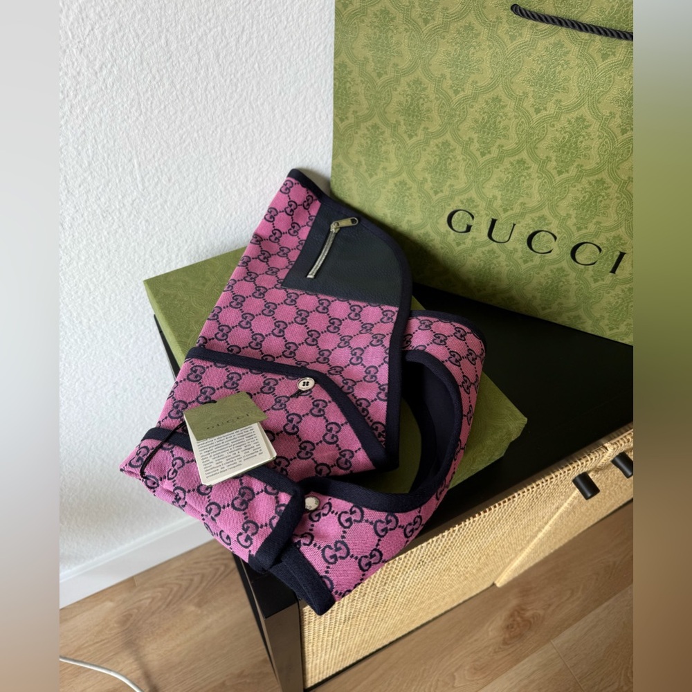 Gucci Dog GG Trench Coat, Size S, NWT